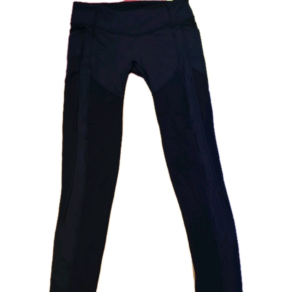 Lululemon Speed Up Tight 28" Black - Size 6 7/8 Length Mesh Panels